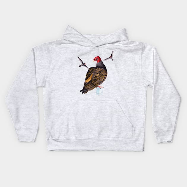 Turkey Vultures Kids Hoodie by Peleegirl